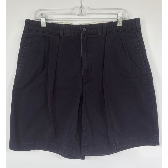 Polo Ralph Lauren Other - Polo Ralph Lauren Mens Navy Blue Pleated Chino Shorts 36 Cotton Twill Casual